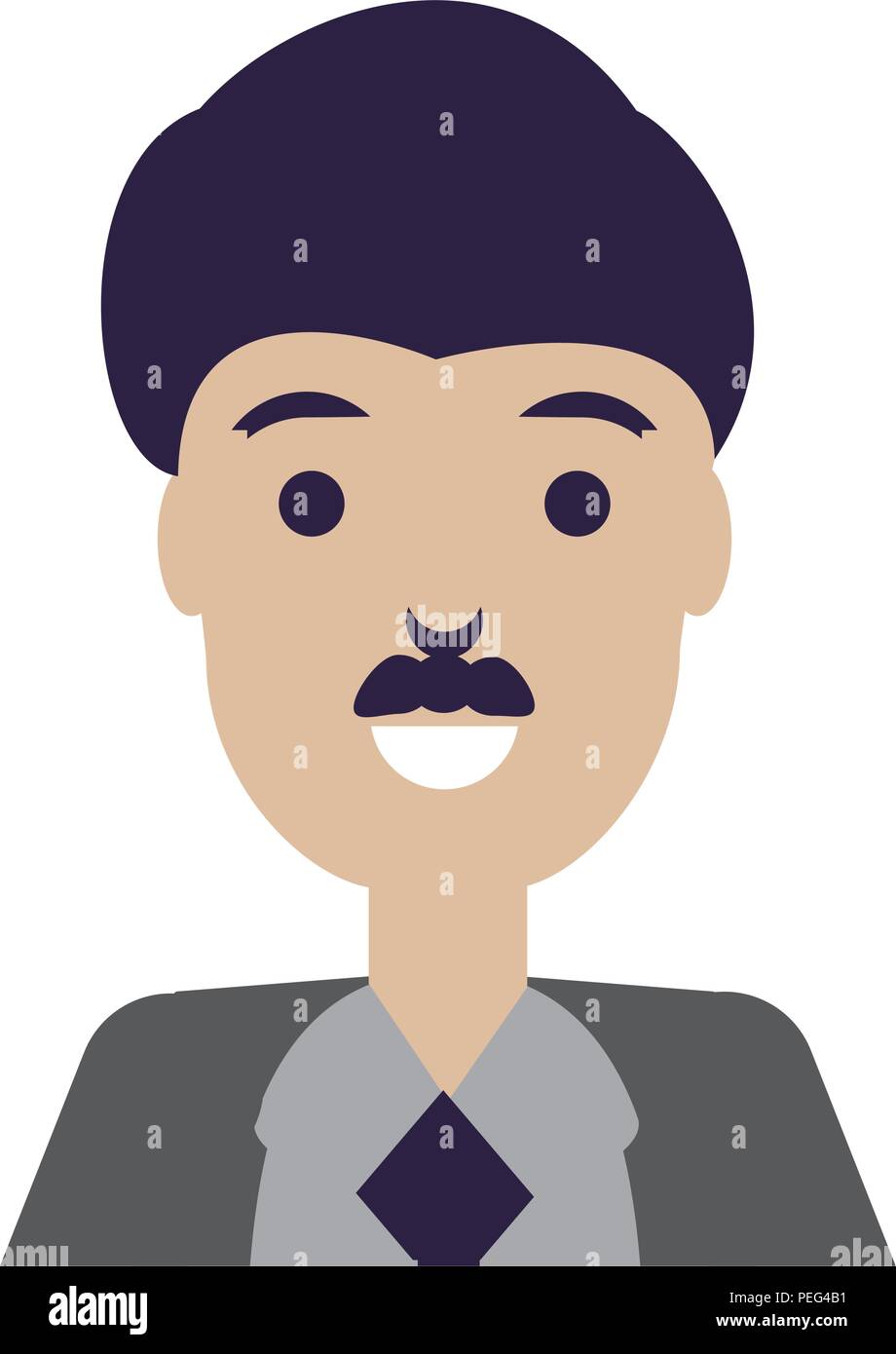 cartoon businessman icon over white background, vector illustration ...