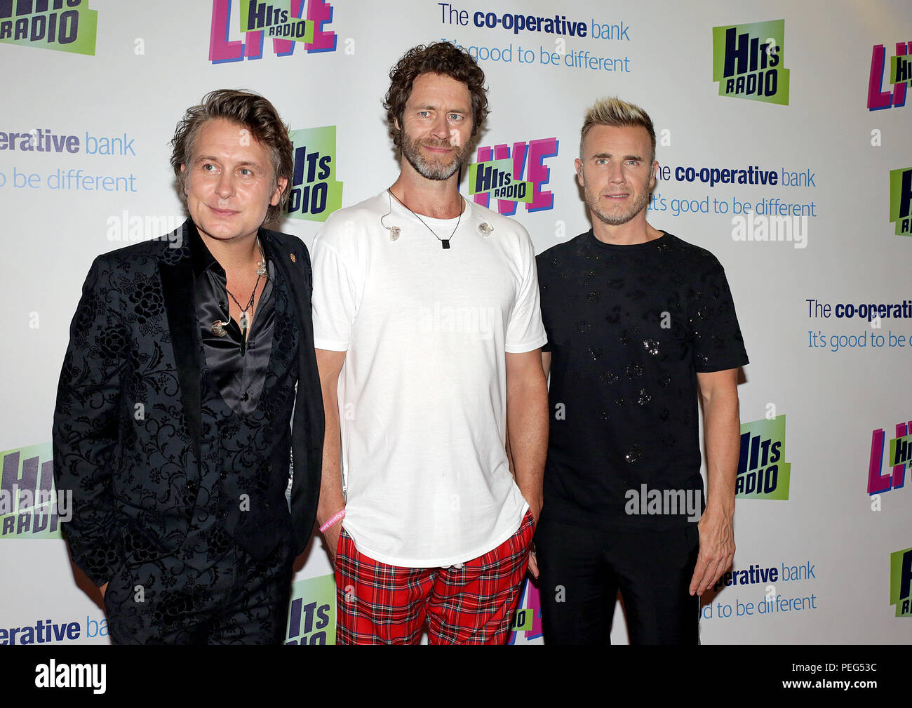 Celebrities Backstage at 'Hits Radio' at Manchester Arena Featuring: Take  That, Gary Barlow, Mark Owen, Howard Donald Where: Manchester, United  Kingdom When: 14 Jul 2018 Credit: Sakura/WENN.com Stock Photo - Alamy