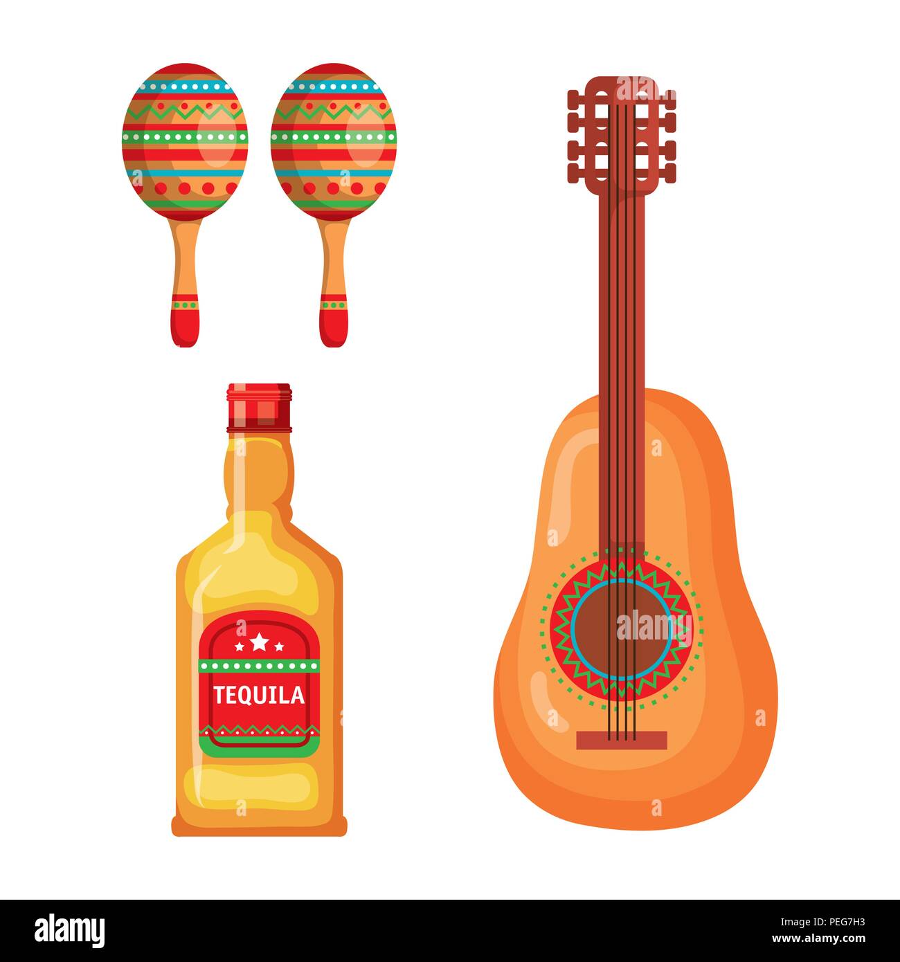 mexican culture set icons vector illustration design Stock Vector Image ...