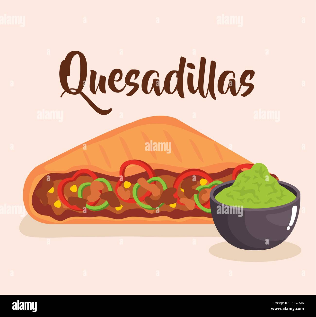 Quesadilla vector vectors hires stock photography and images Alamy