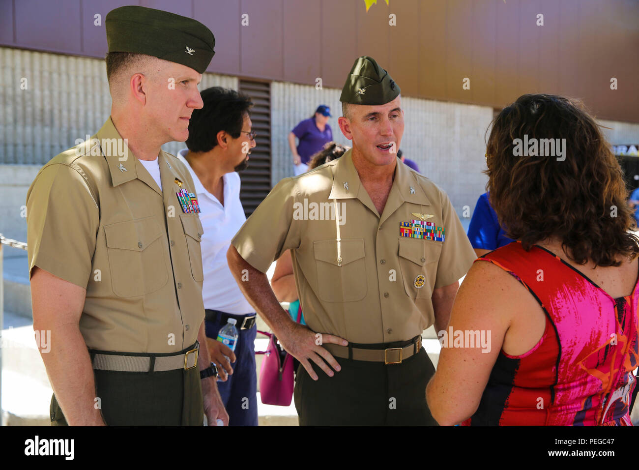 Col. John Farnam, commanding officer of Marine Corps Air Station