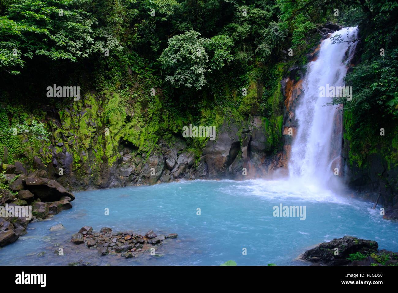 The Blue lagoon, Tenorio National Park, Costa Rica Stock Photo