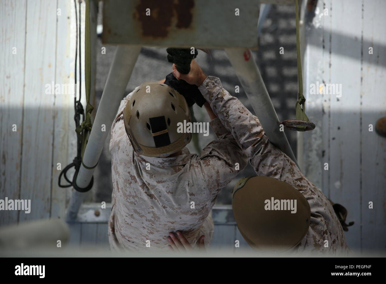 A Marine from Company A, 1st Reconnaissance Battalion, 1st Marine ...