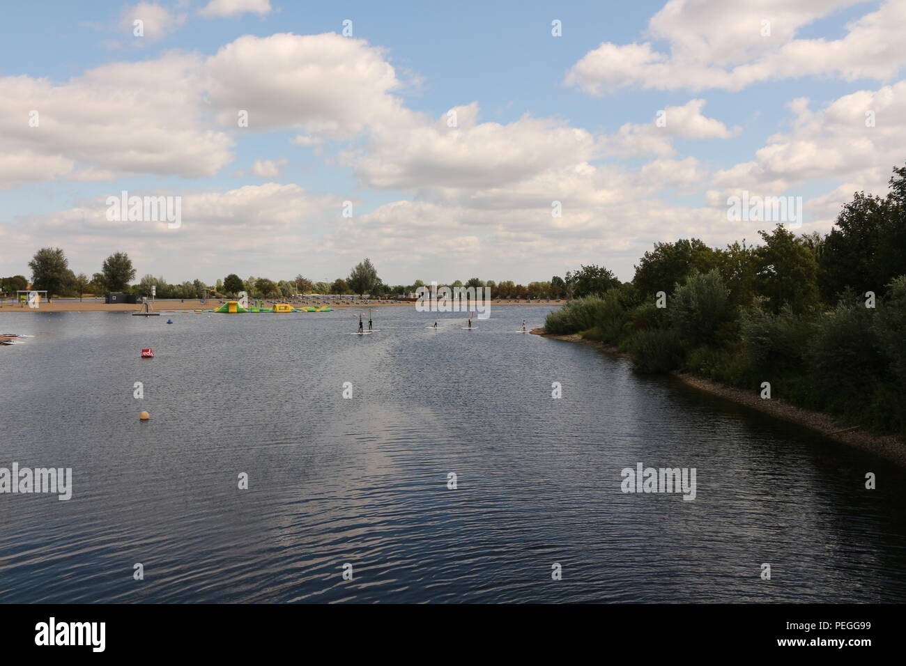 Blick auf den Xantener Südsee Stock Photo