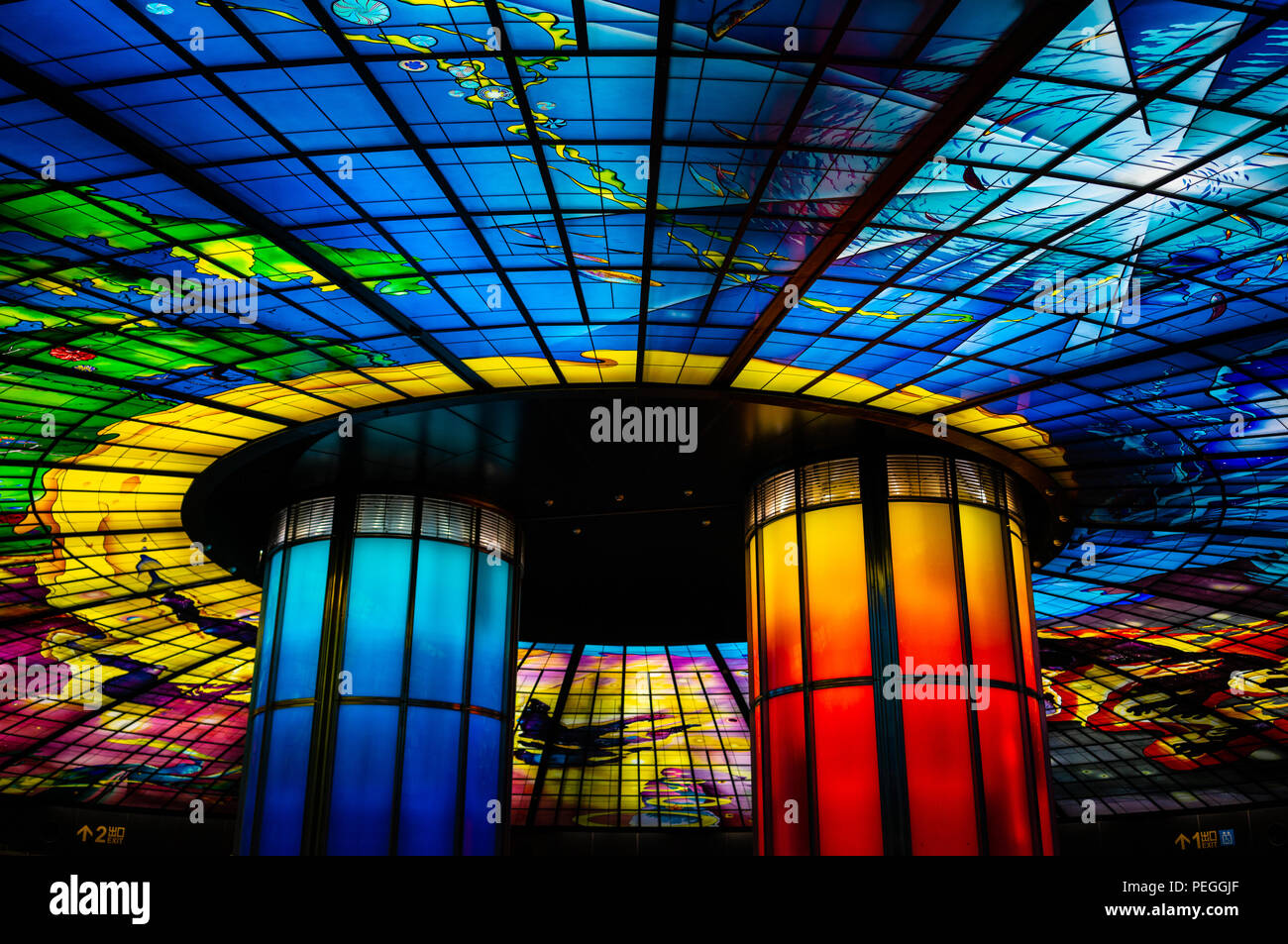 20 February 2018, Kaohsiung Taiwan The Dome of Light at Formosa