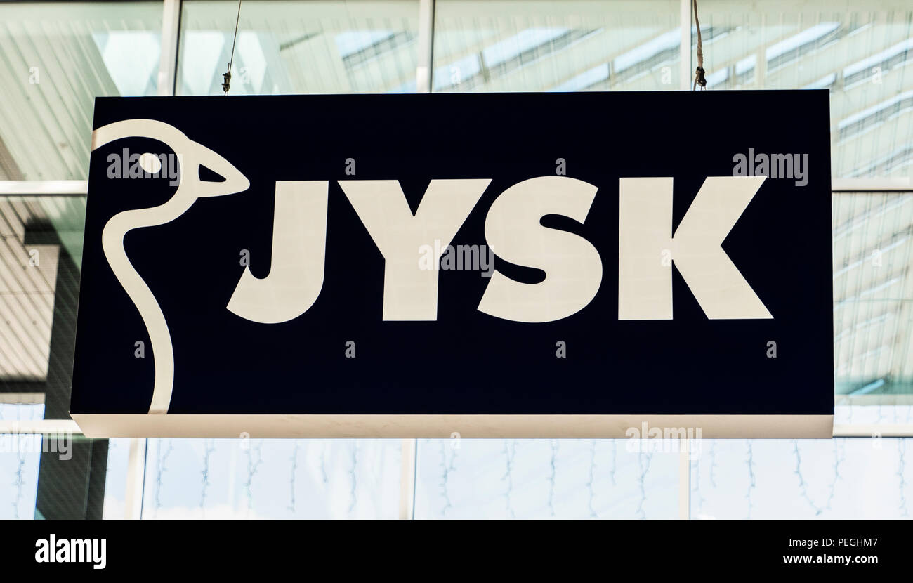 Jysk shop sign hi-res stock photography and images - Alamy