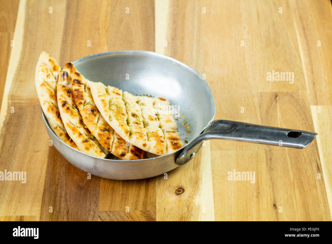 Grilled Pita bread in the bowl Stock Photo Alamy