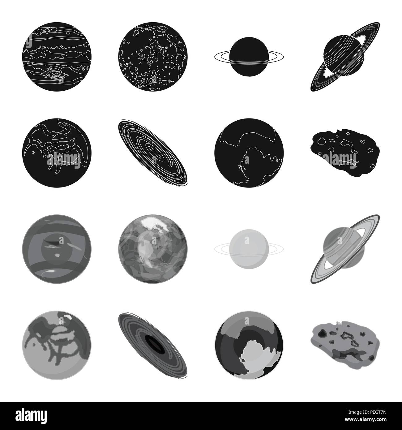 Mercury Pluto Of The Planet Of The Solar System A Black