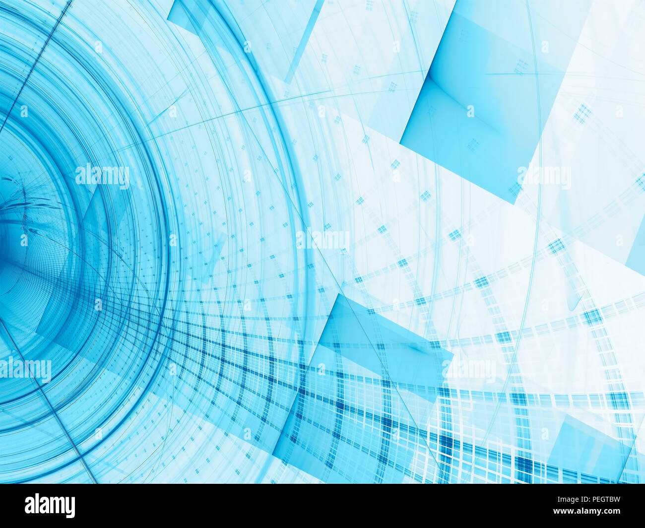 Abstract white and blue technology background - digitally genera Stock  Photo - Alamy