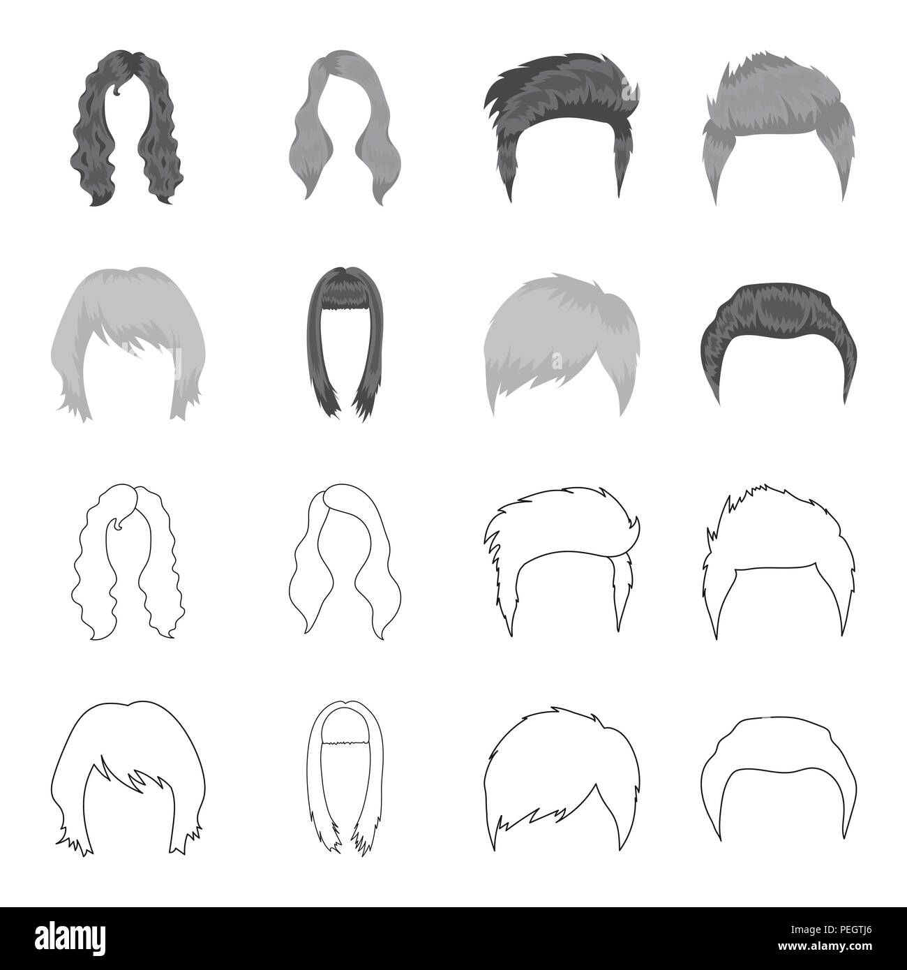 haircut outline