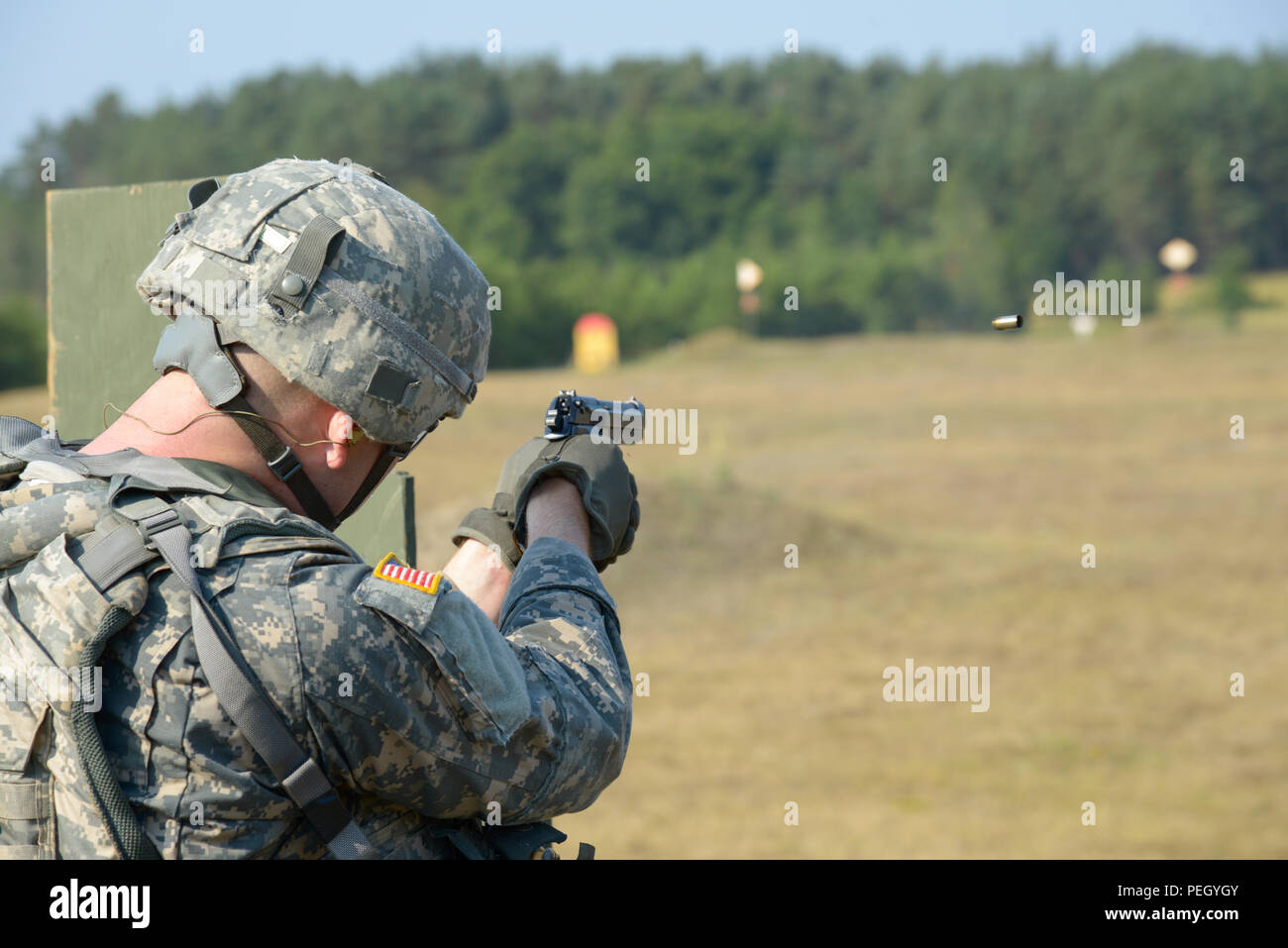 U.S. Army 1st Lt. Robert Sedgley, assigned to the Joint Multinational ...