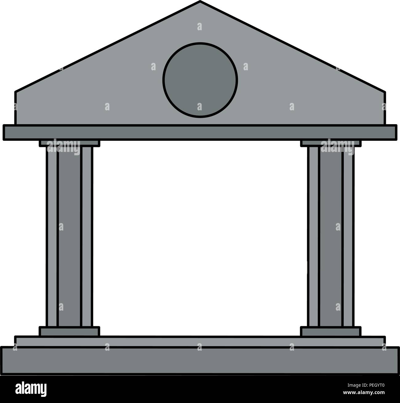 Bank building symbol Stock Vector Image & Art - Alamy