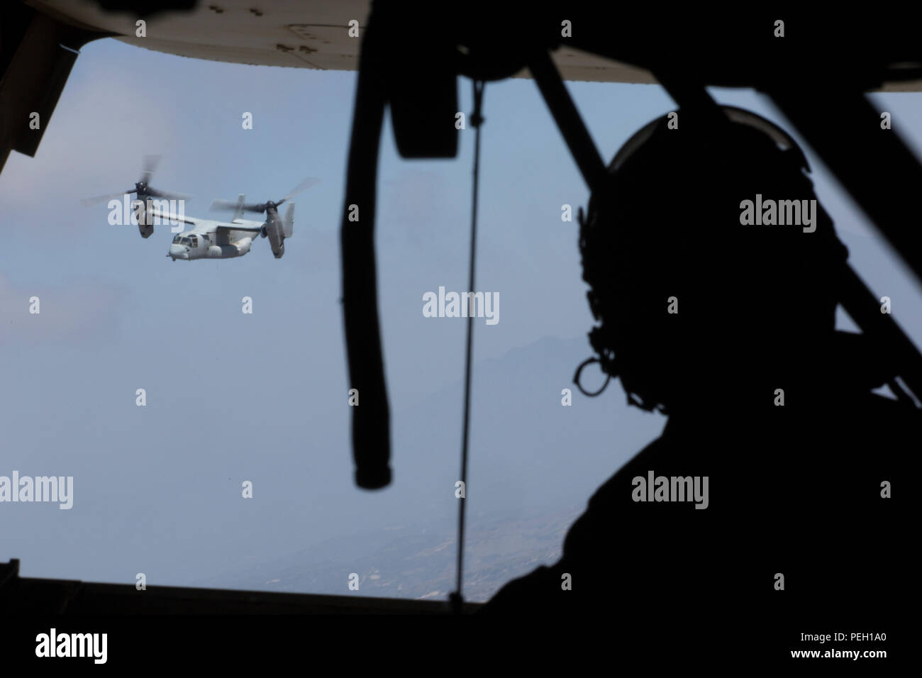 T406 Engine Two MV-22B Ospreys from VMM-166 prepared for Tactical Recovery of ...