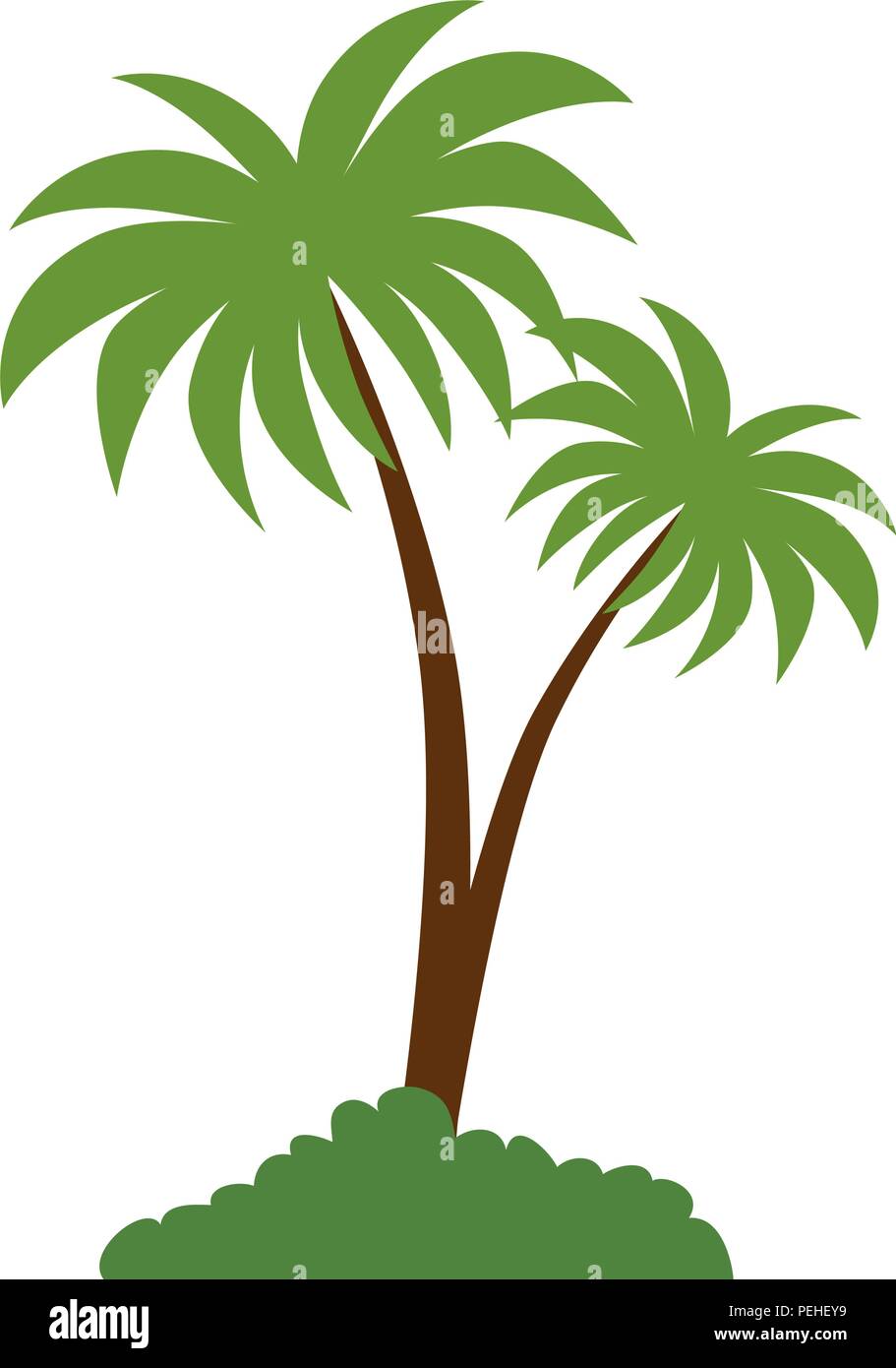tree palms scene icon Stock Vector Image & Art - Alamy