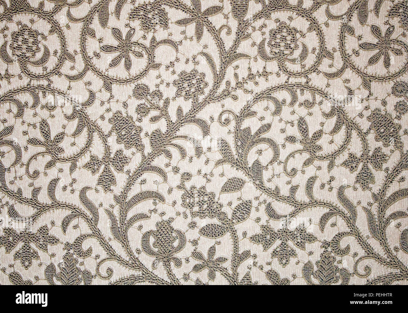 Flower pattern. Brown pattern with floral ornament Stock Photo - Alamy