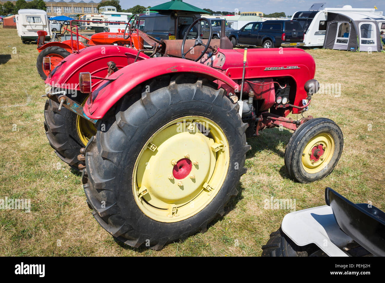 A German Porsche 219 diesel farm tractor on display in Gloucestershire UK  in 2018 Stock Photo - Alamy