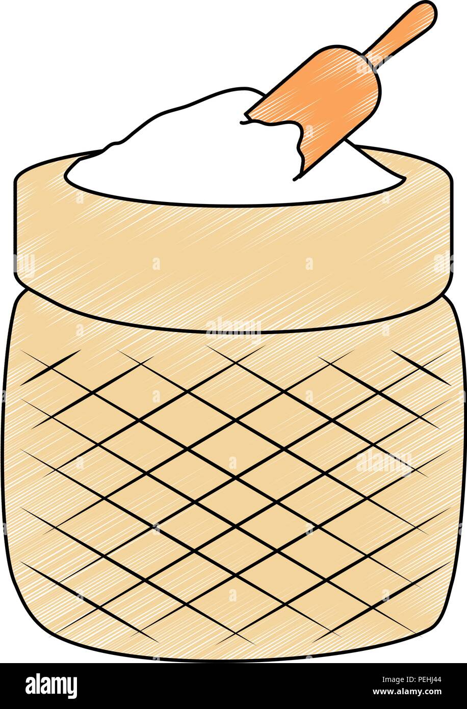 flour sack ingredient icon Stock Vector Image & Art - Alamy