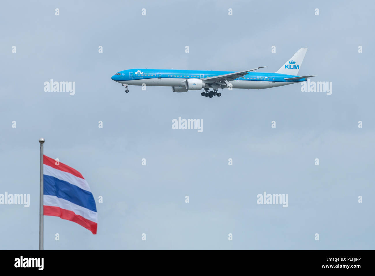 Bangkok Thailand 12th Aug 18 Klm Reg No Ph Bvo 77 306 Er Flight Klm875 From Ams Landing To Bkk Stock Photo Alamy