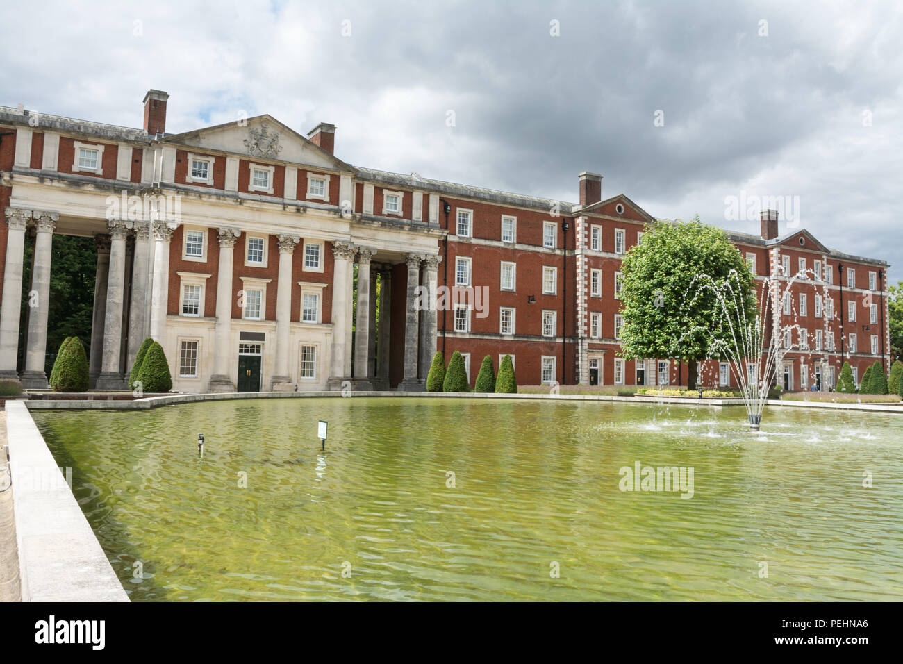 The historic Peninsula Square in Winchester, Hampshire, UK, originally