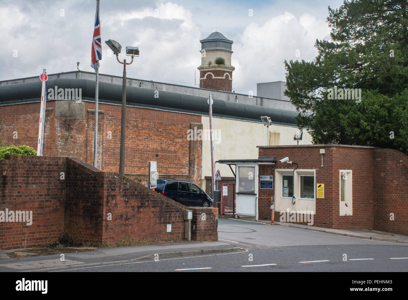 Exterior of Winchester prison in Hampshire, UK Stock Photo