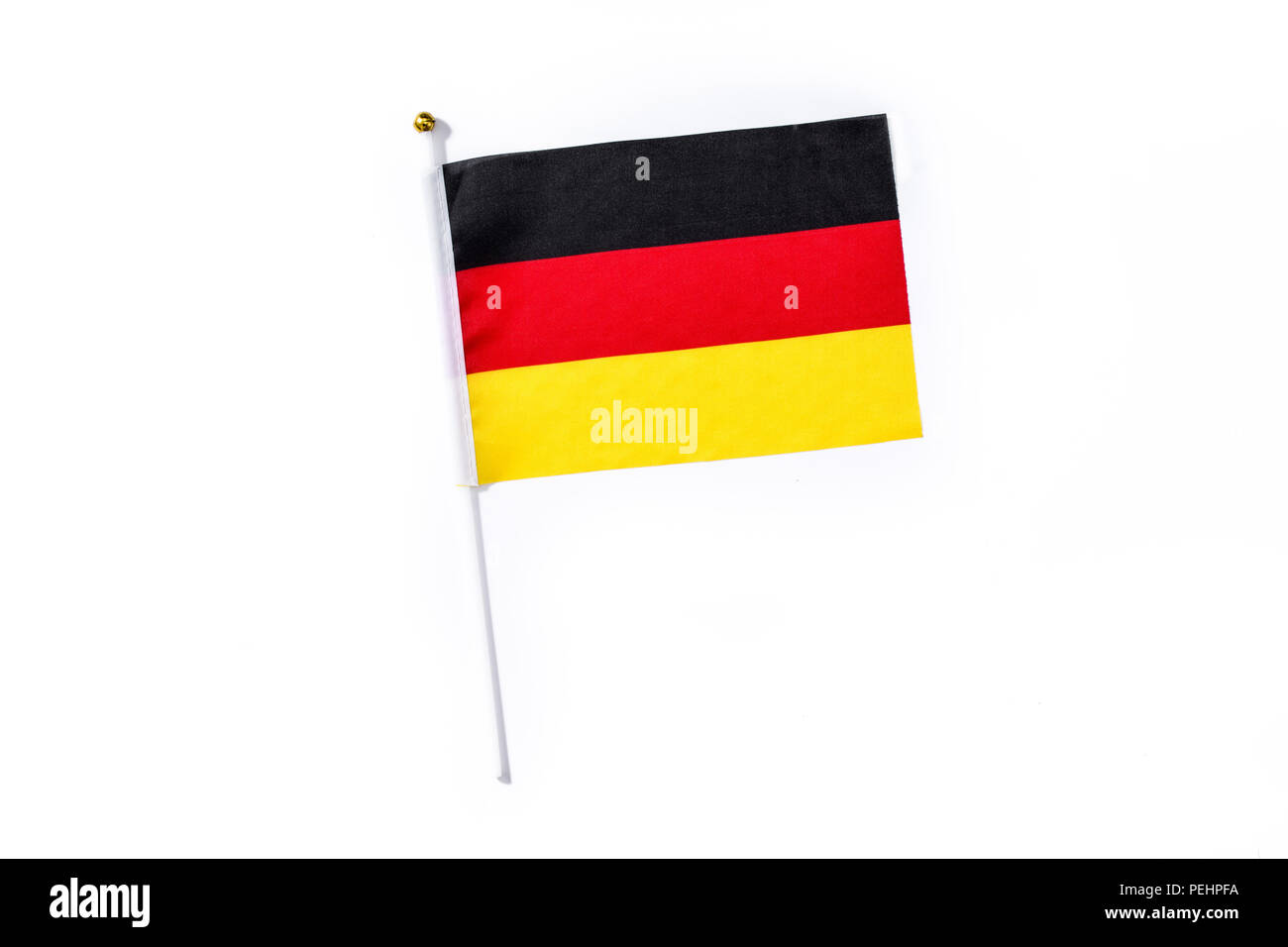 German flag isolated on white background Stock Photo Alamy
