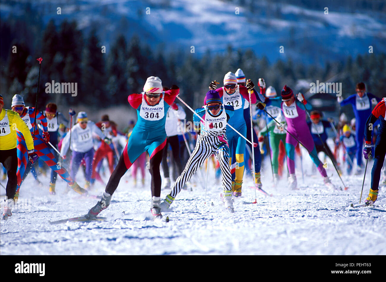 Vail Cross Country ski race Stock Photo Alamy