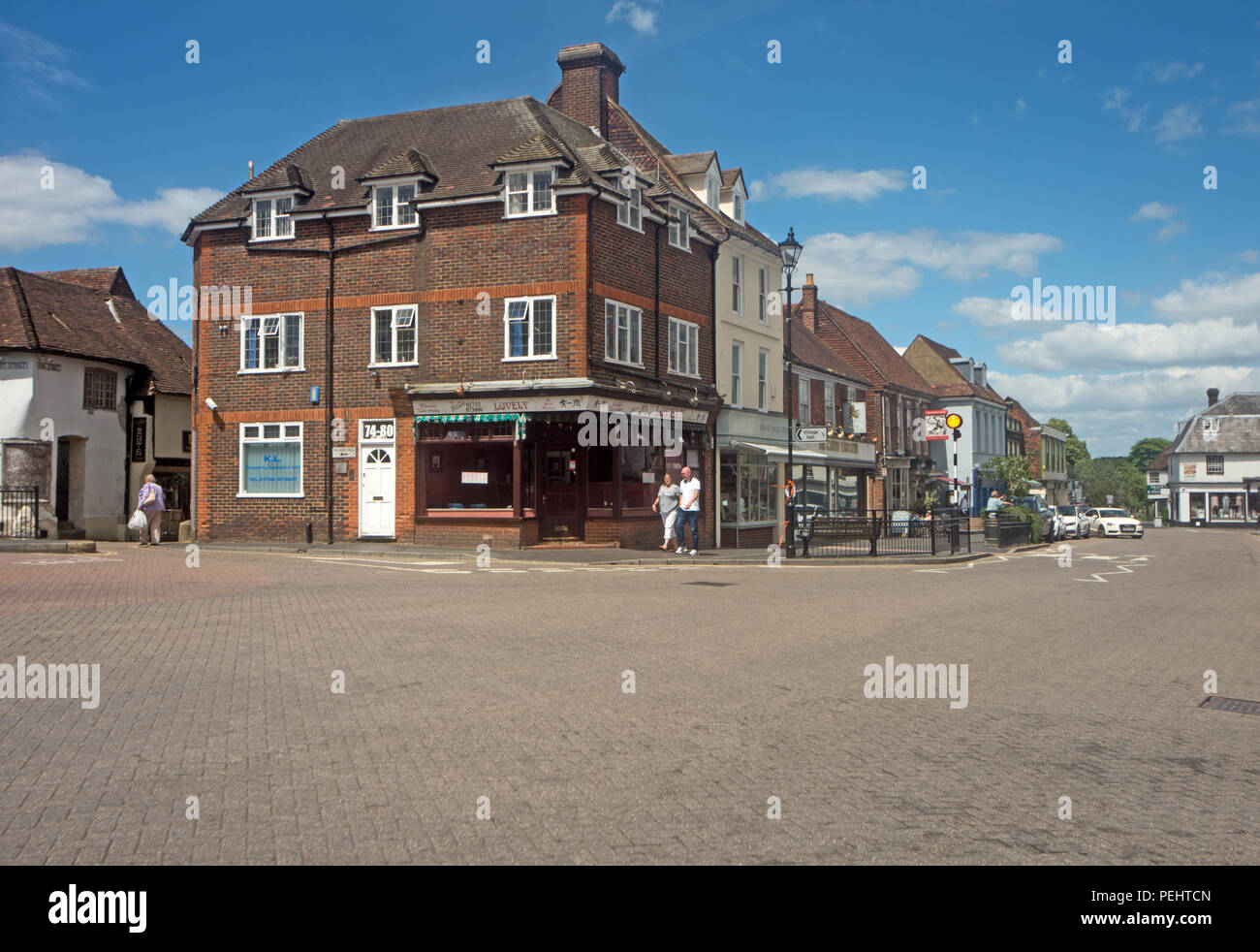 West Malling Kent Shops High Street Uk Stock Photo 215521957 Alamy