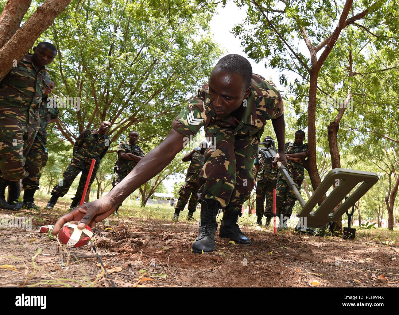 Sgt. Gaudence Siame, Tanzania People’s Defense Force ammunition ...