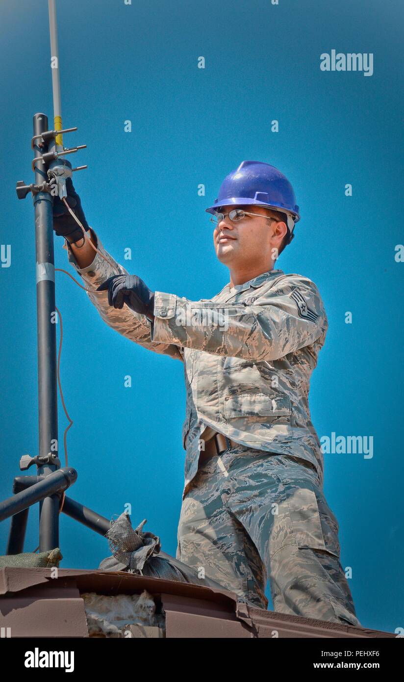 Staff Sgt. Roger Toliver, 644th Combat Communications Squadron radio
