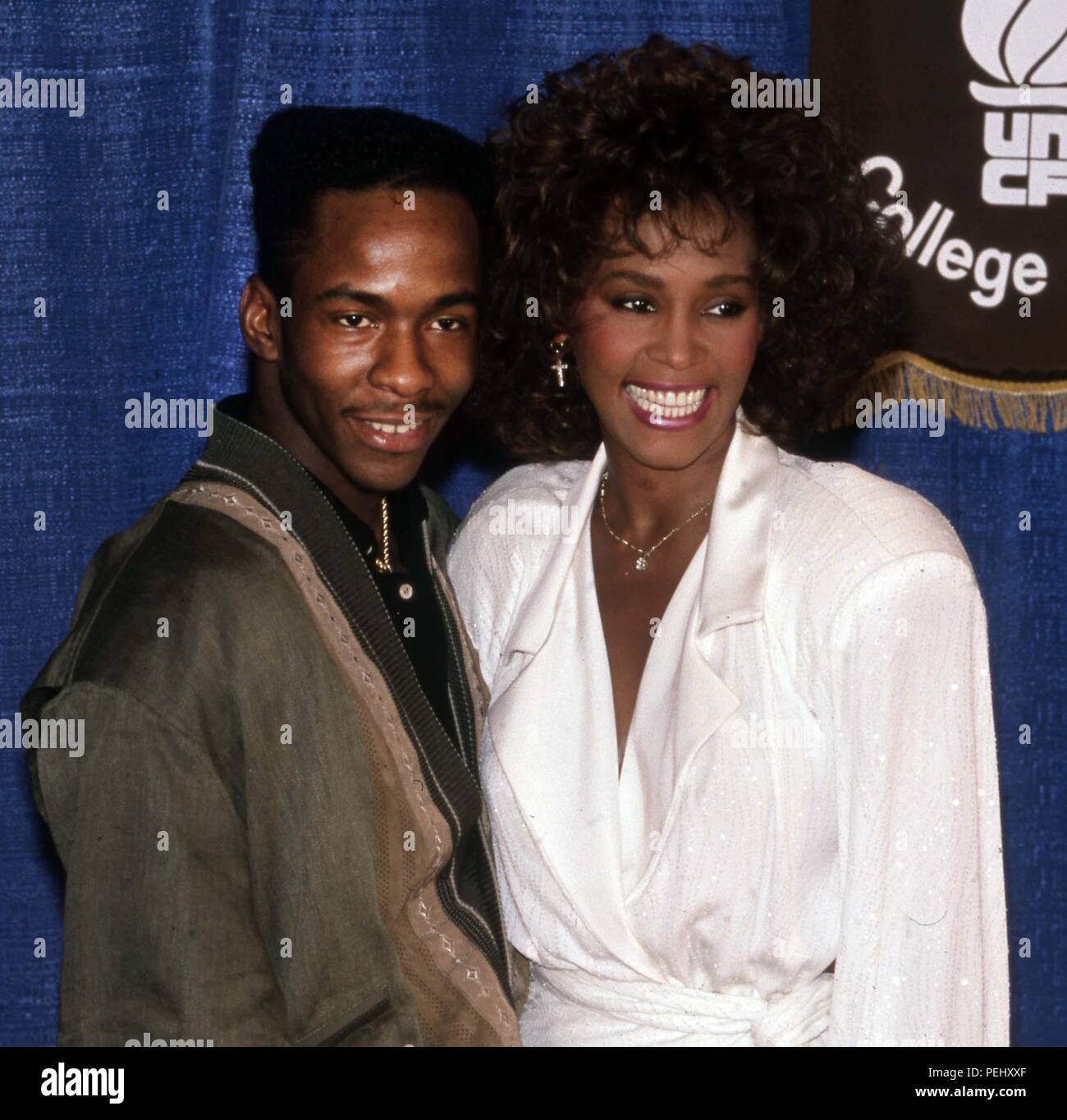 Whitney Houston Bobby Brown 1990 Photo by John Barrett/PHOTOlink.net / MediaPunch Stock Photo