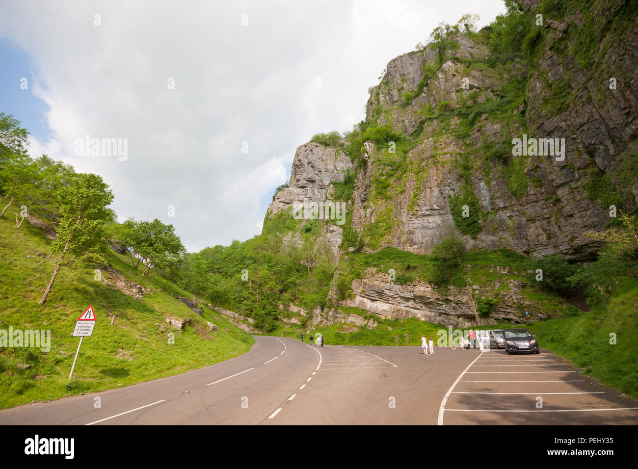 Cheddar Gorge in Cheddar, Somerset. Stock Photo