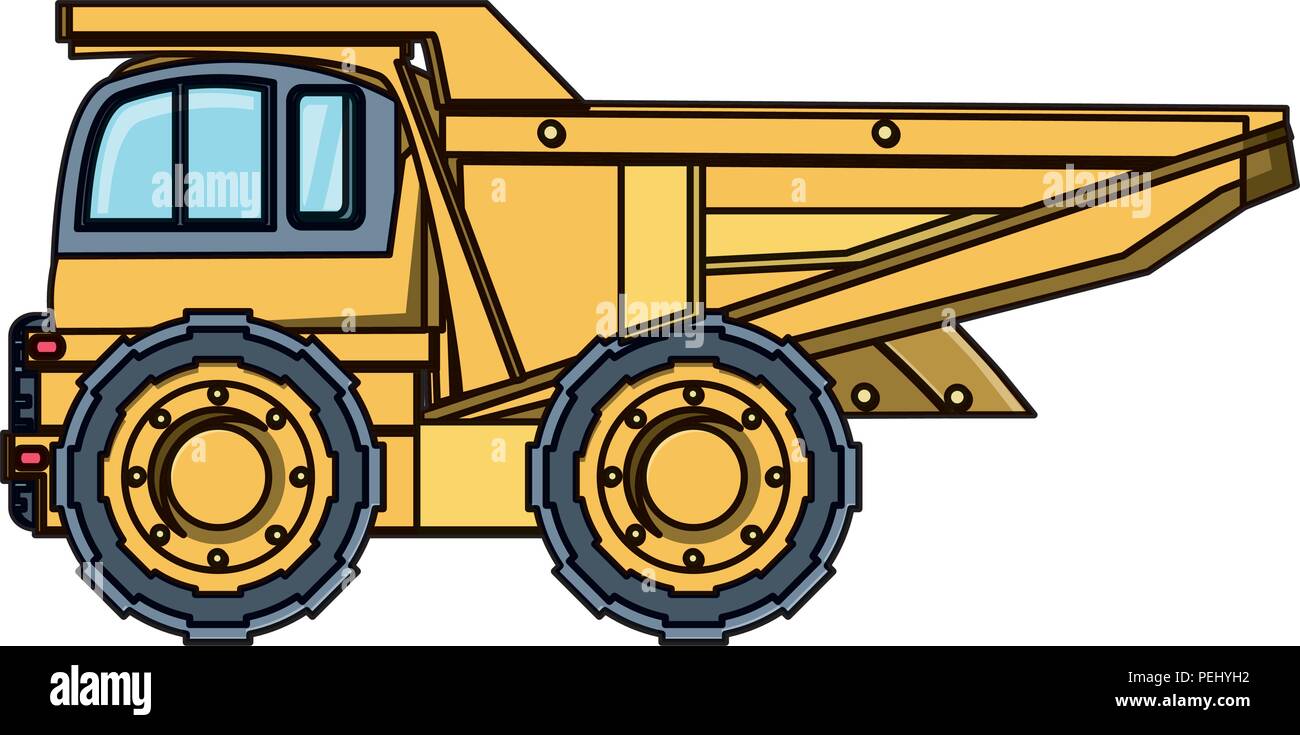 dump truck icon over white background, vector illustration Stock Vector ...