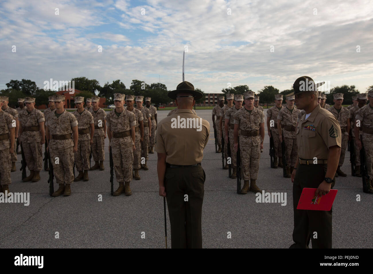 Experts on the marine corps drill and ceremonies manual hires stock