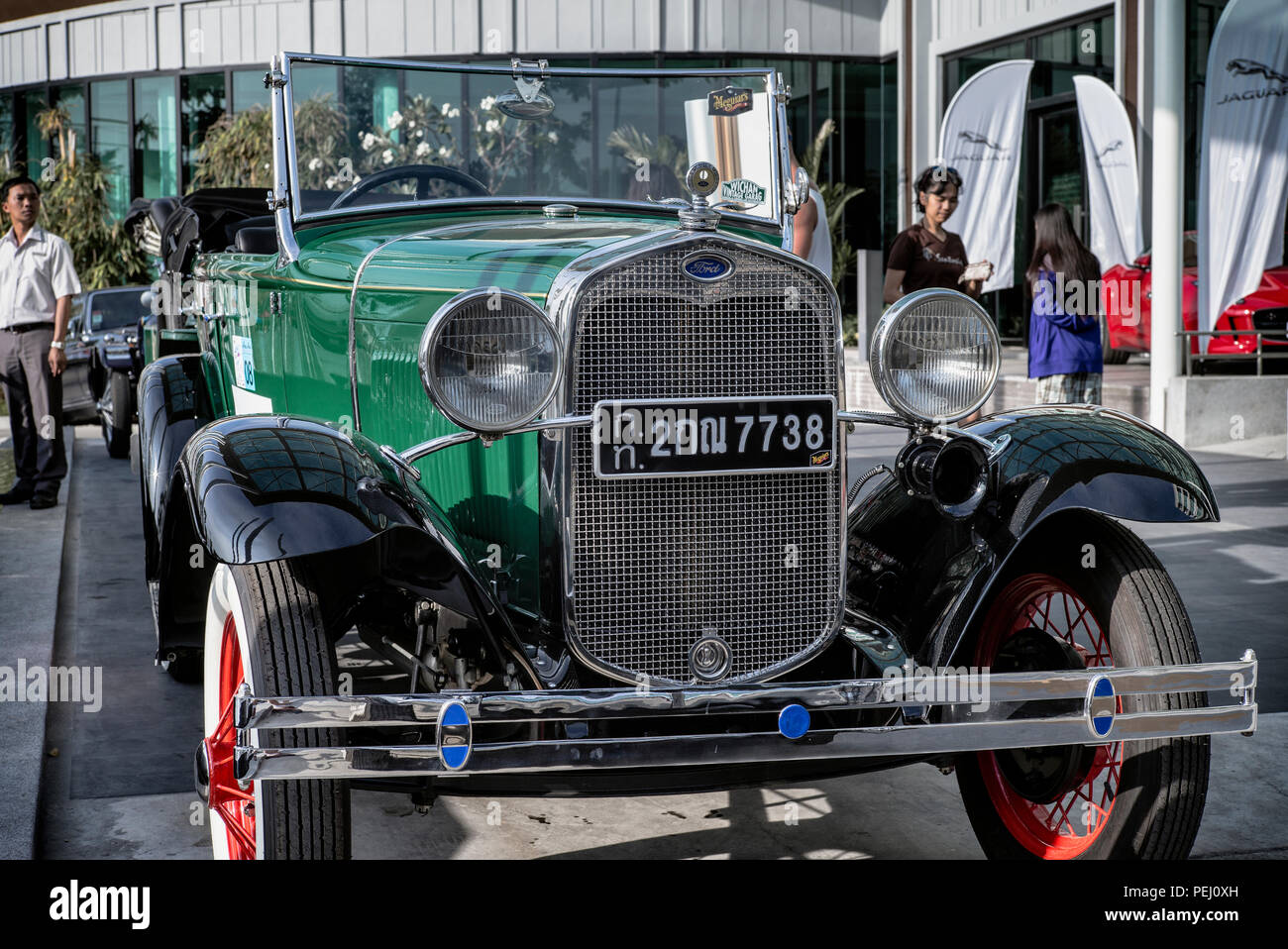 Ford Model A 1930 Vintage convertible car. Stock Photo
