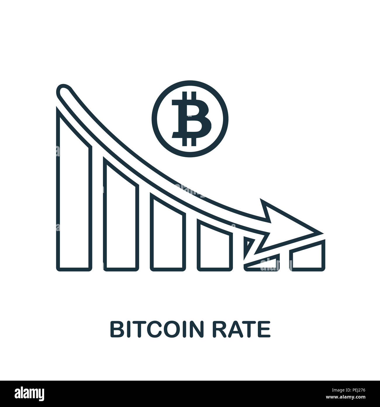 Cryptocurrency bank icon outline Cut Out Stock Images & Pictures - Alamy