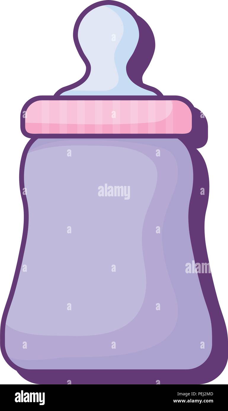 baby bottle icon over white background, vector illustration Stock ...