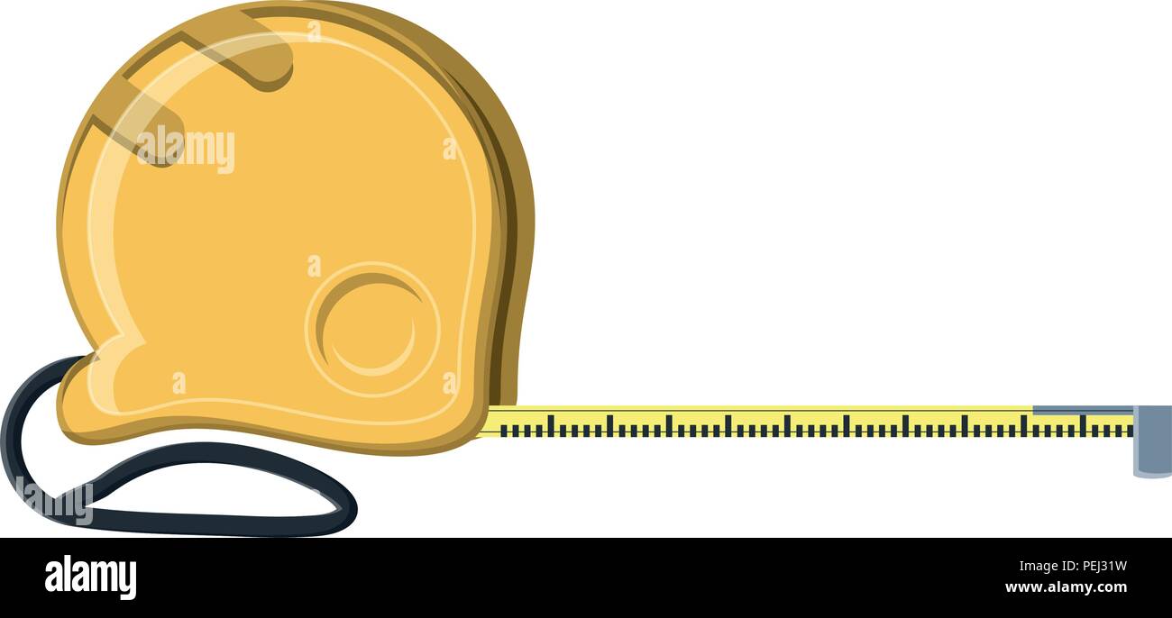measuring tape over white background, vector illustration Stock Vector ...