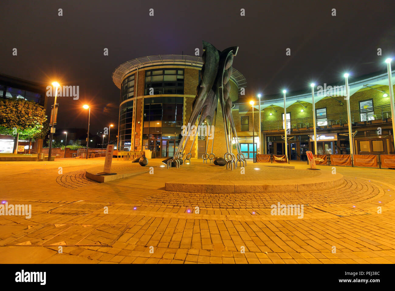 Oracle Bar & Club at Brewery Wharf in Leeds Stock Photo - Alamy