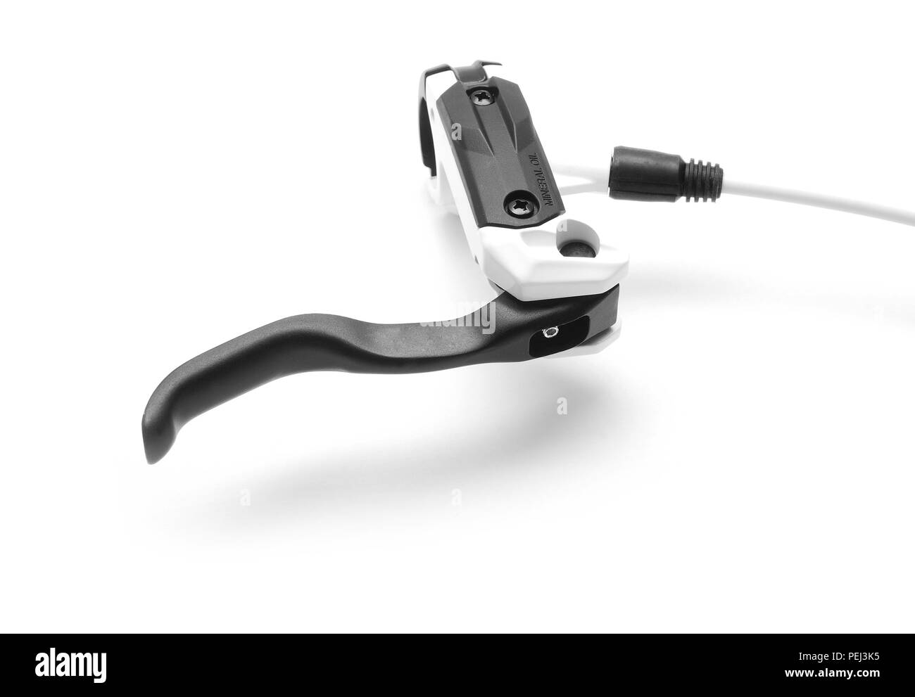 bicycle hydraulic disc brake isolated on white Stock Photo Alamy