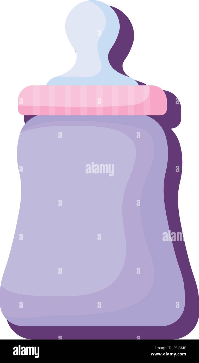 baby bottle icon over white background, vector illustration Stock ...