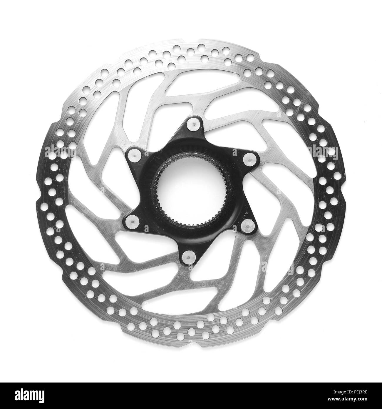 bicycle disc brake rotor isolated on white Stock Photo Alamy