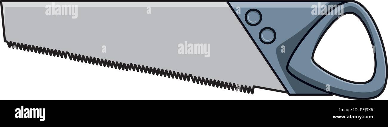 saw tool icon over white background, vector illustration Stock Vector ...