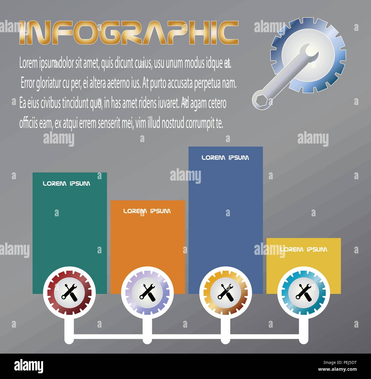 Vector and Illustration Mechanical Engineering Infographic design for ...