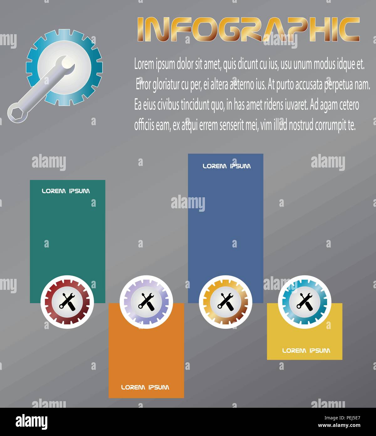 Vector and Illustration Mechanical Engineering Infographic design for ...