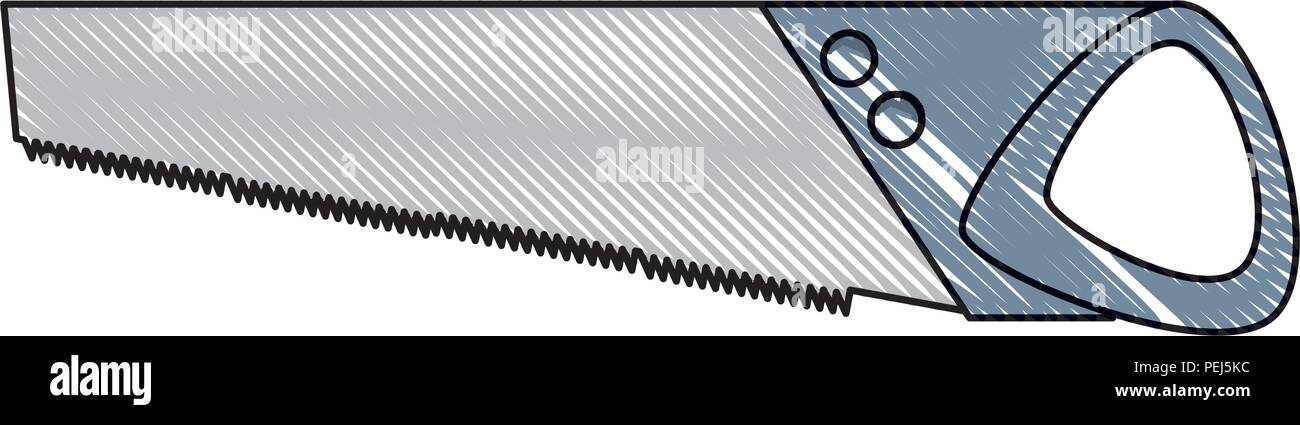 saw tool icon over white background, vector illustration Stock Vector ...