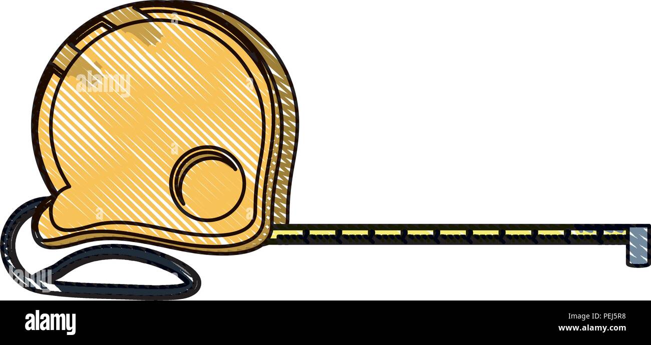 measuring tape over white background, vector illustration Stock Vector ...