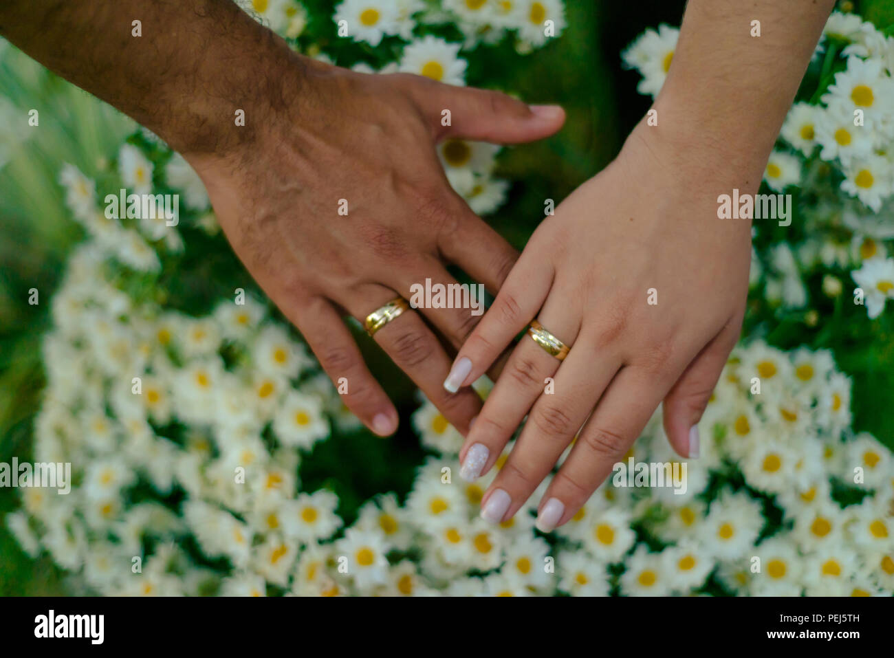 Passionate and happy couple after accepting marriage, Various poses and