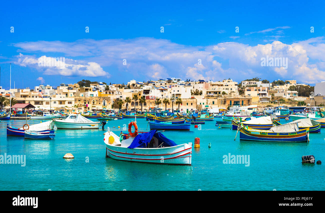 Traditional maltese fishing village hires stock photography and images