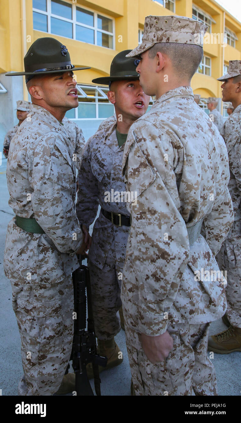 Drill instructors with Golf Company 2nd Recruit Training