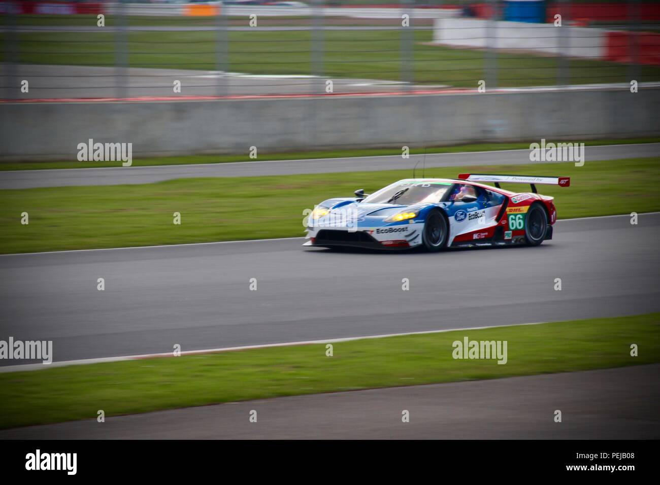 Ford GTE race car at Silverstone Stock Photo